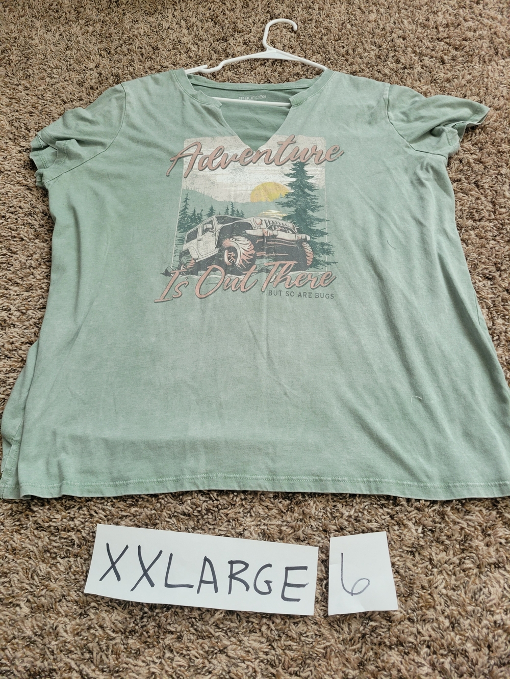 Maurices XXLARGE Graphic Tee, Adventure Graphic Tee, Excellent Condition